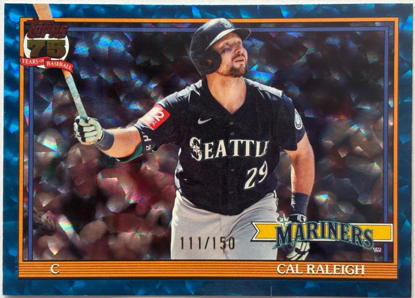 Cal Raleigh [Blue Crackleboard Foil] #T91-88