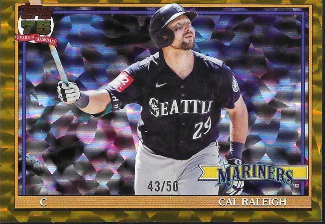 Cal Raleigh [Gold Crackleboard Foil] #T91-88