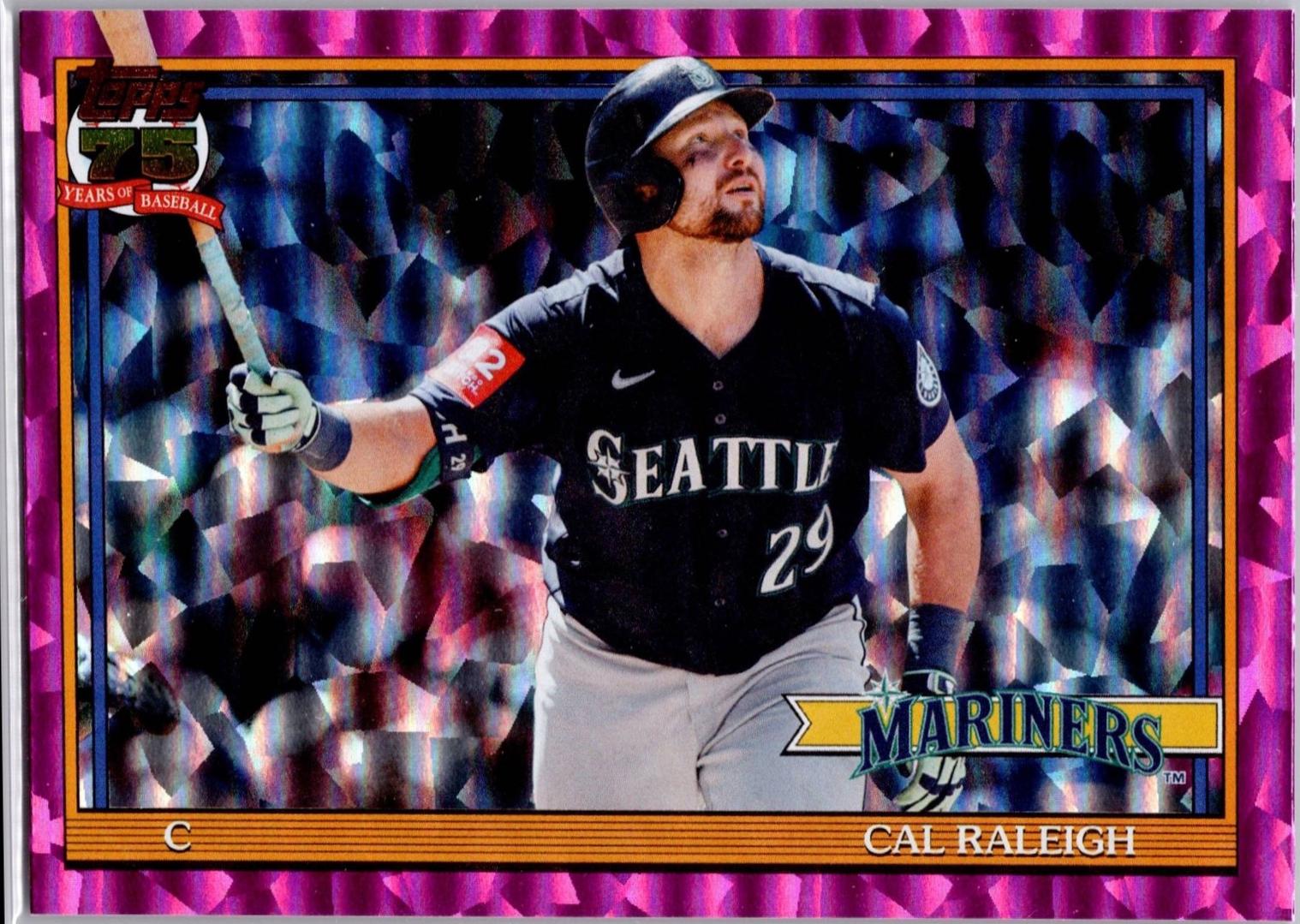 Cal Raleigh [Pink Crackleboard Foil] #T91-88