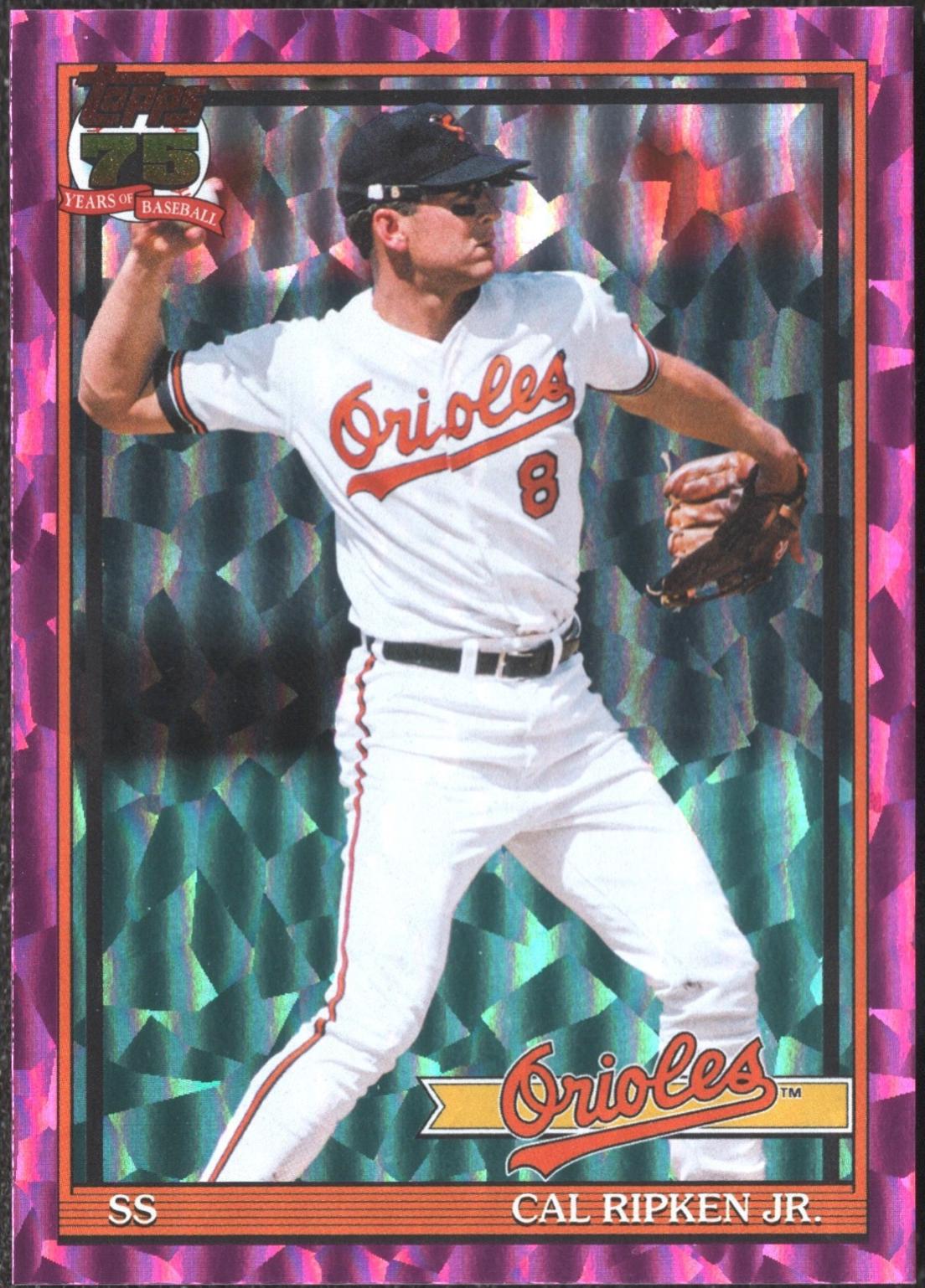 Cal Ripken Jr. [Pink Crackleboard Foil] #T91-87