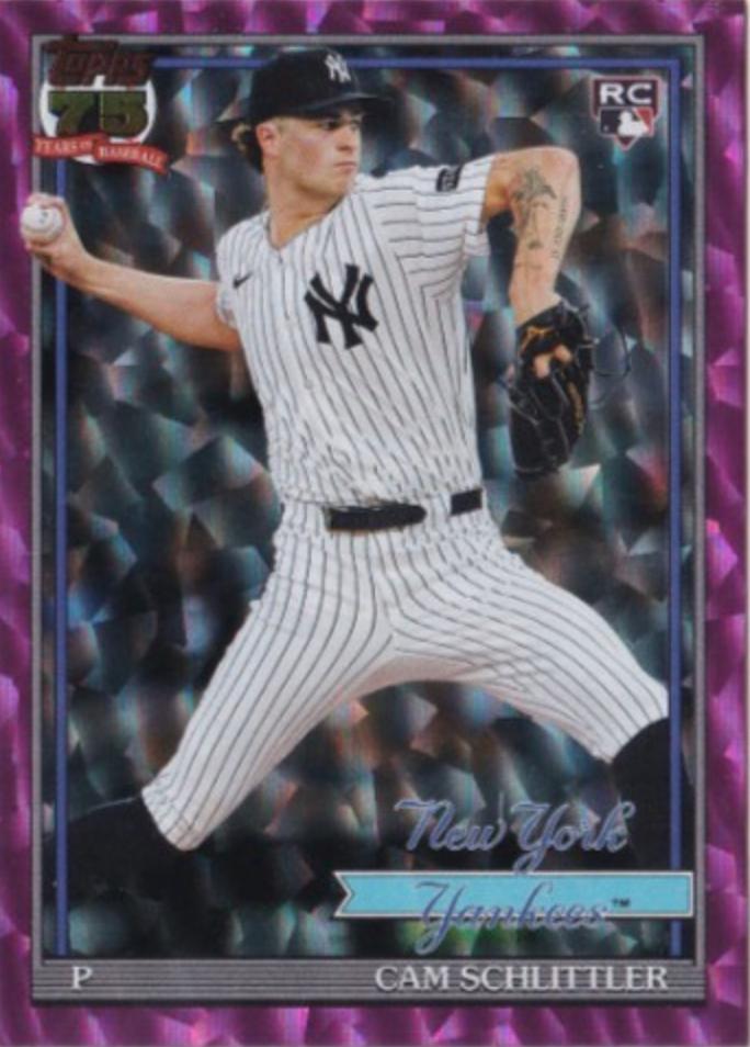 Cam Schlittler [Pink Crackleboard Foil] #T91-86