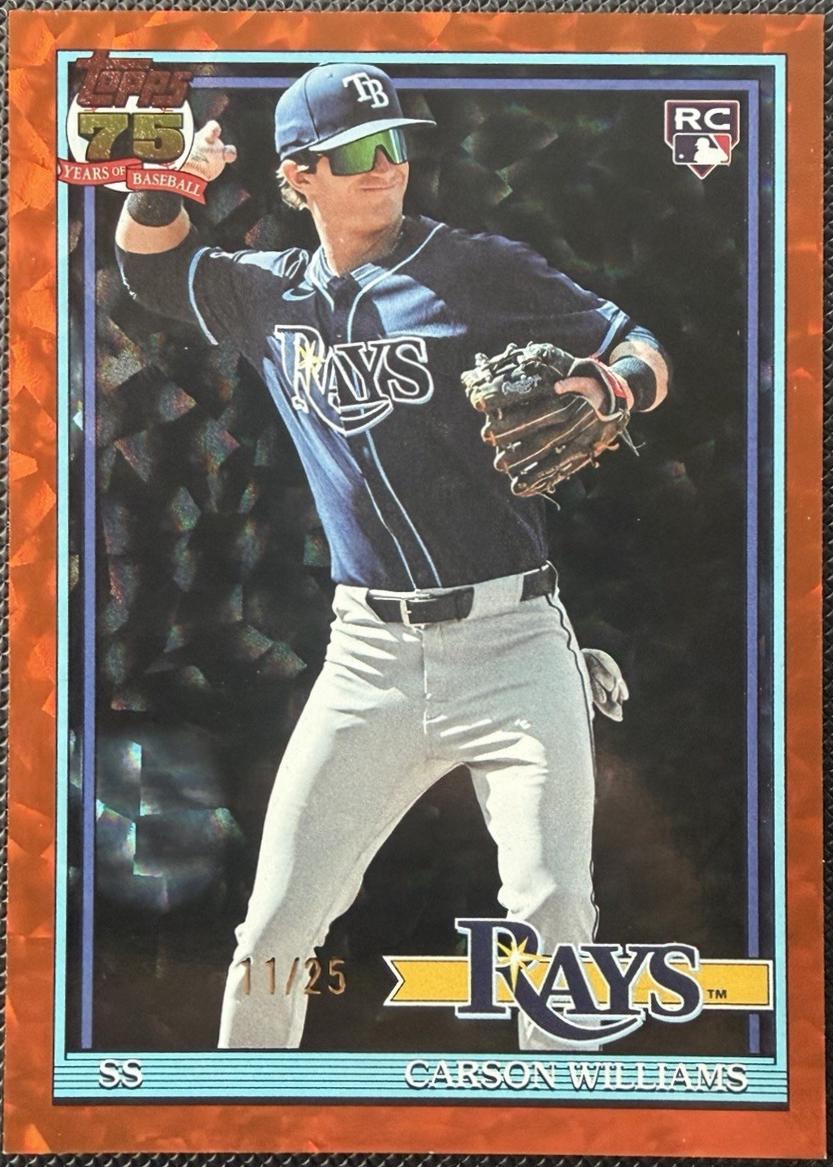 Carson Williams [Orange Crackleboard Foil] #T91-38