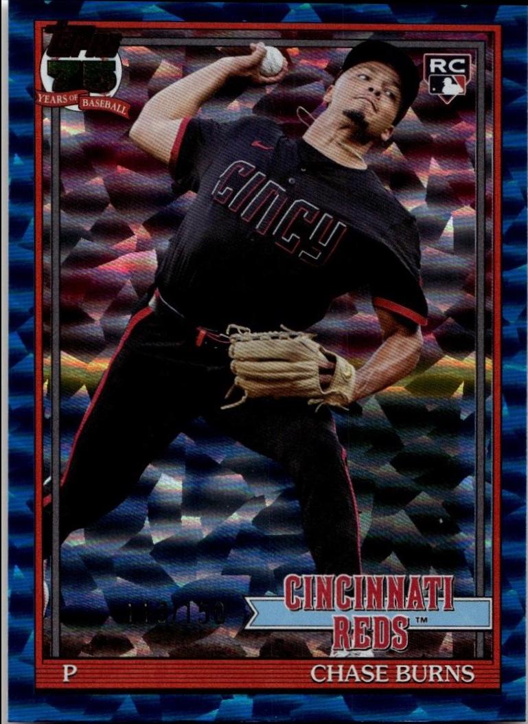 Chase Burns [Blue Crackleboard Foil] #T91-73