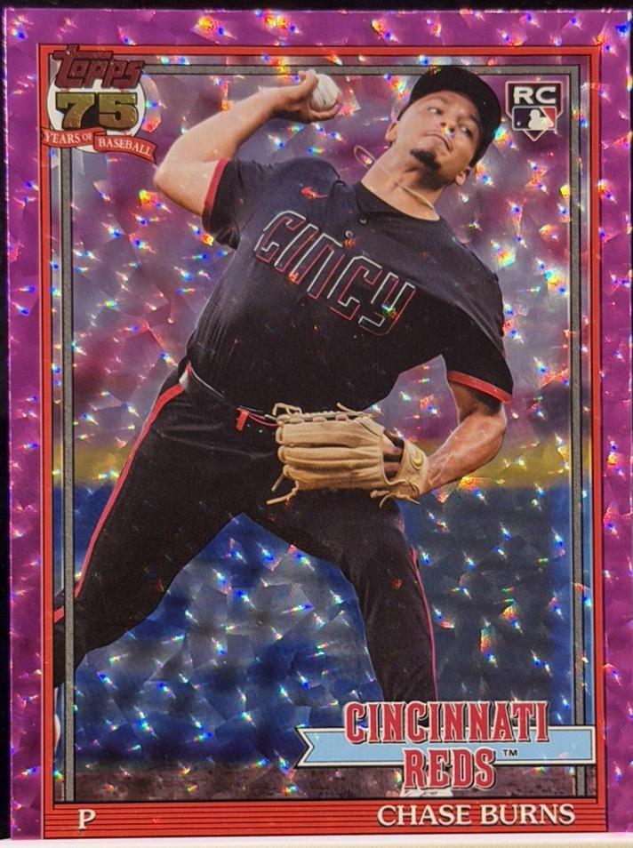 Chase Burns [Pink Crackleboard Foil] #T91-73