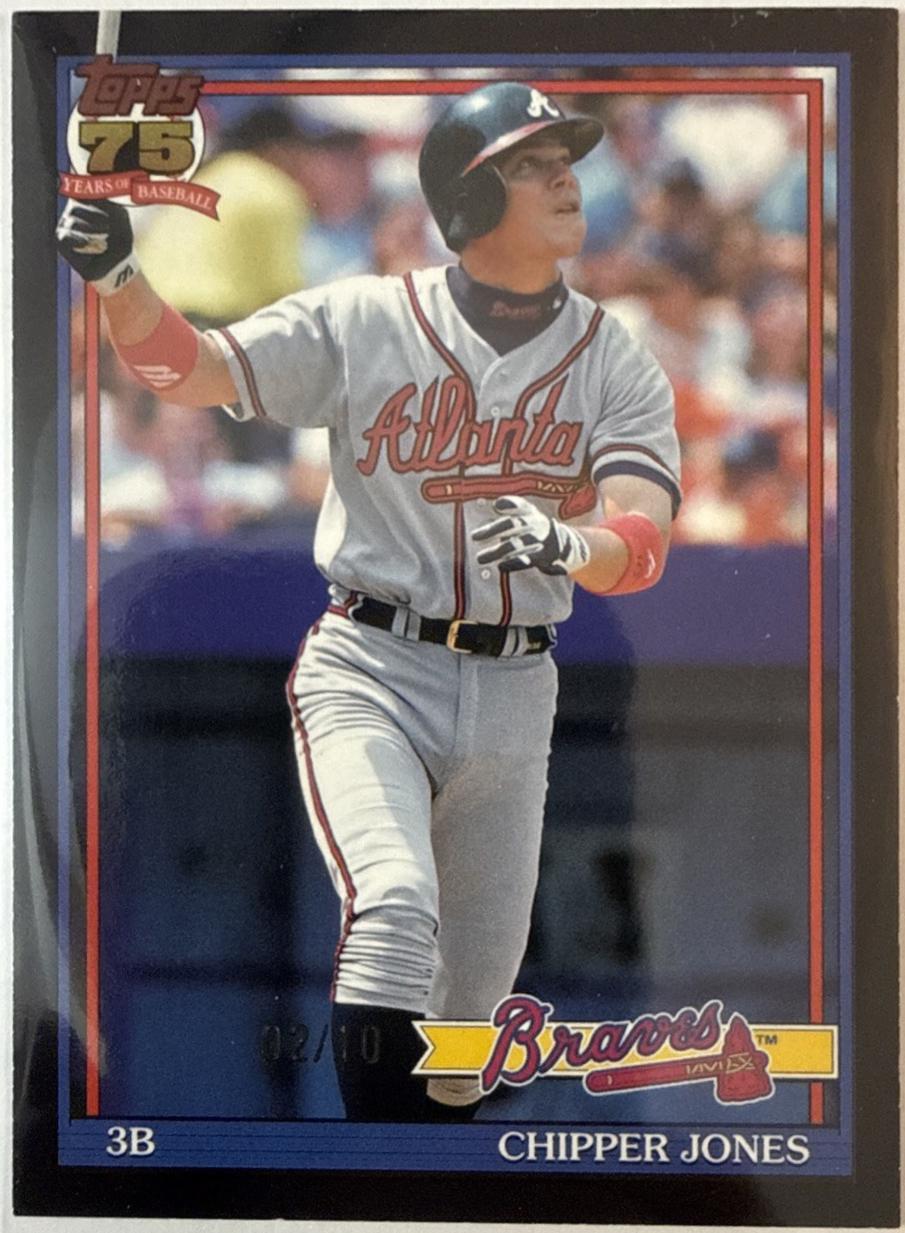 Chipper Jones [Black] #T91-13