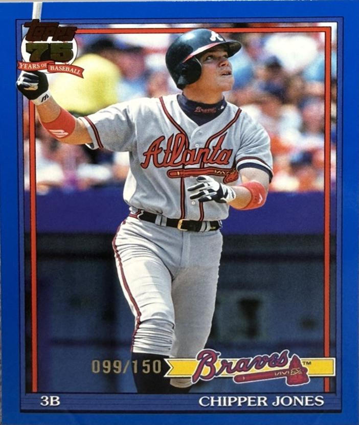 Chipper Jones [Blue] #T91-13