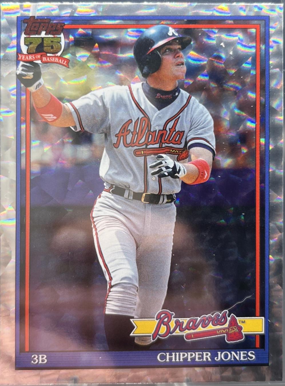 Chipper Jones [Crackleboard Foil] #T91-13