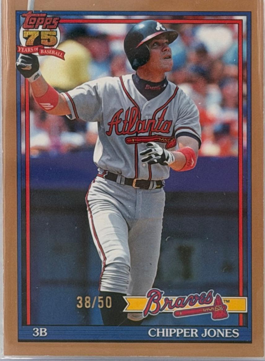 Chipper Jones [Gold] #T91-13