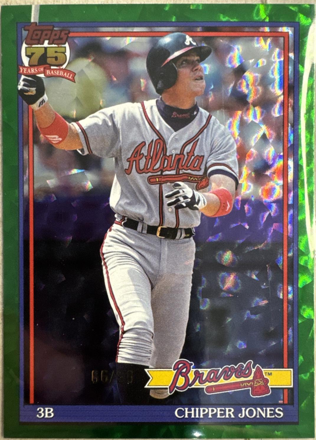 Chipper Jones [Green] #T91-13
