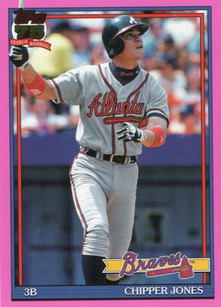 Chipper Jones [Pink] #T91-13