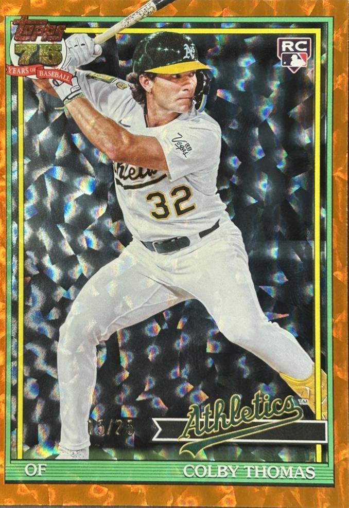 Colby Thomas [Orange Crackleboard Foil] #T91-6