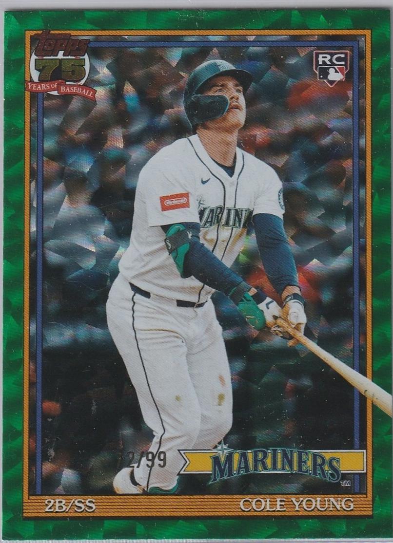 Cole Young [Green Crackleboard Foil] #T91-98