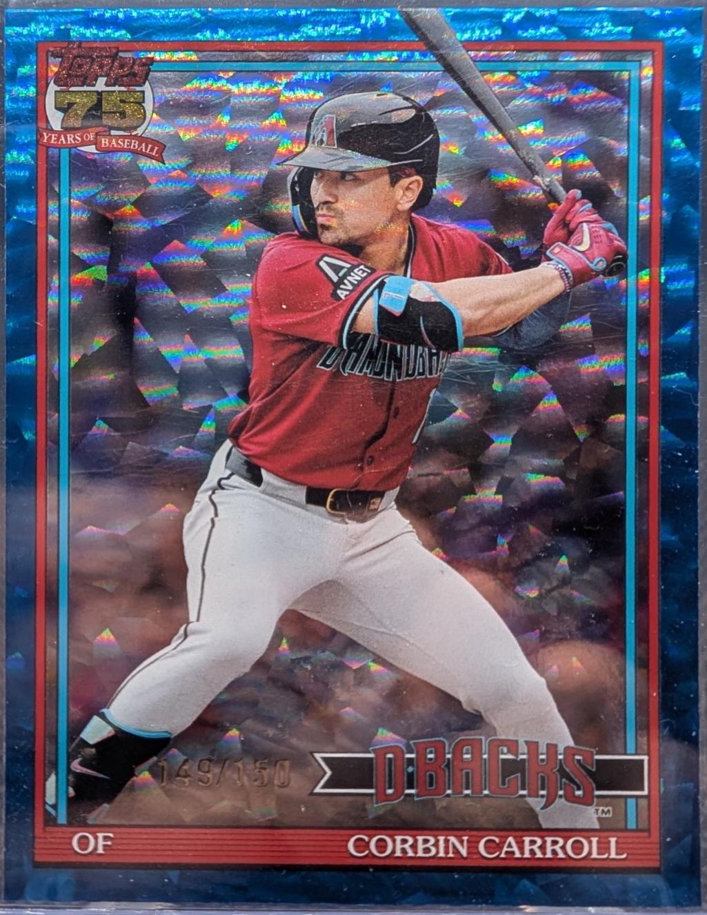 Corbin Carroll [Blue Crackleboard Foil] #T91-58