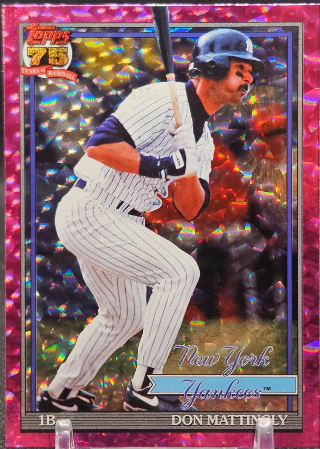 Don Mattingly [Pink Crackleboard Foil] #T91-68