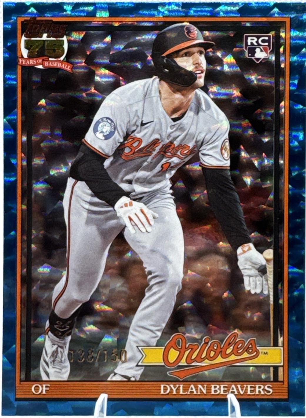 Dylan Beavers [Blue Crackleboard Foil] #T91-24
