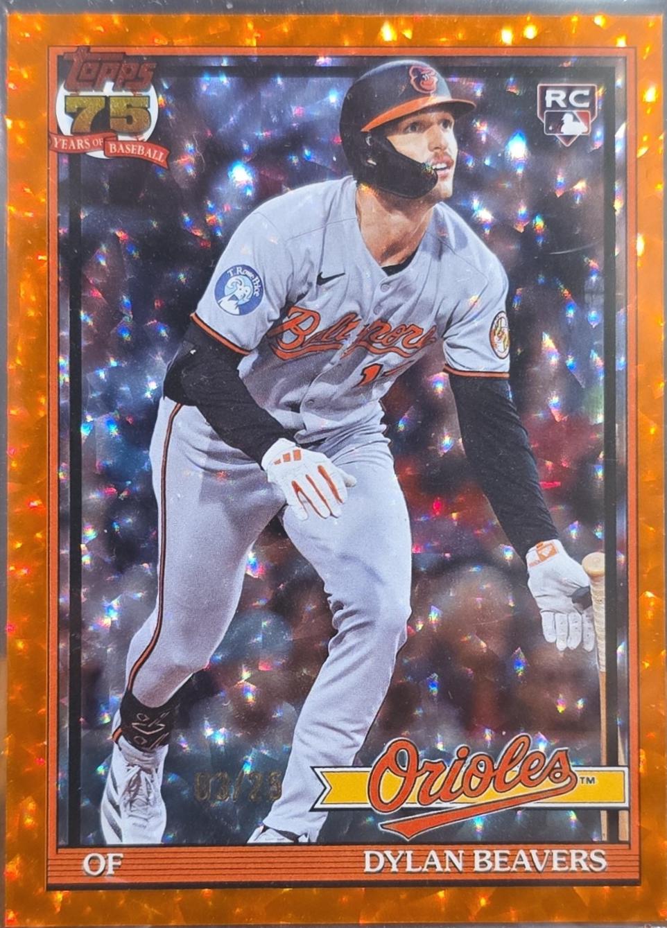 Dylan Beavers [Orange Crackleboard Foil] #T91-24