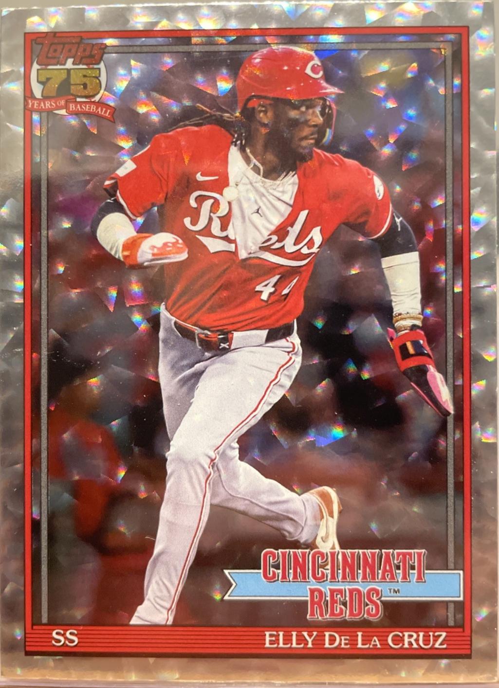 Elly De La Cruz [Red Crackleboard Foil] #T91-22