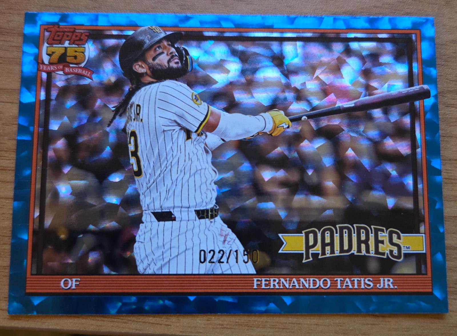 Fernando Tatis Jr. [Blue Crackleboard Foil] #T91-8