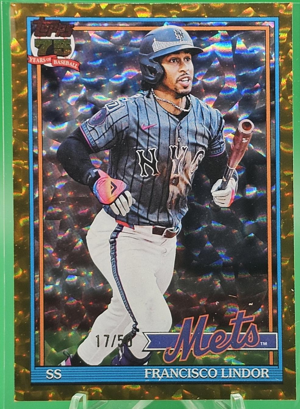 Francisco Lindor [Gold Crackleboard Foil] #T91-19