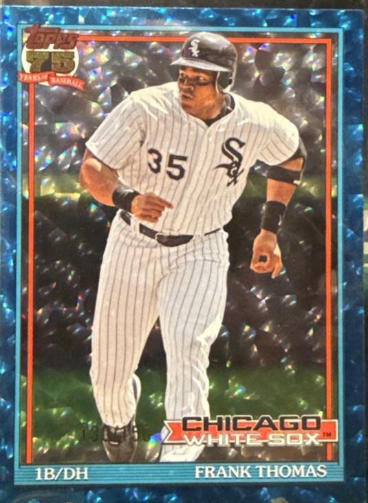 Frank Thomas [Blue Crackleboard Foil] #T91-31