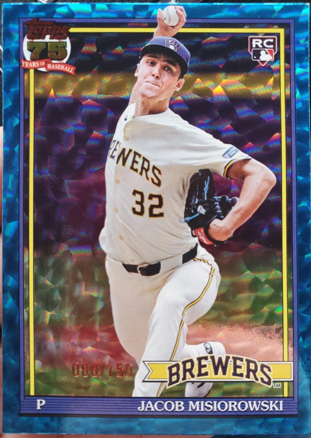 Jacob Misiorowski [Blue Crackleboard Foil] #T91-74
