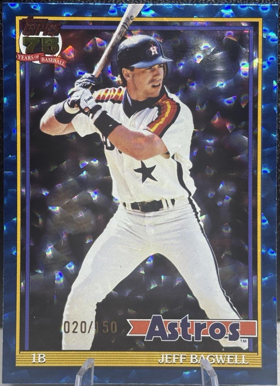 Jeff Bagwell [Blue Crackleboard Foil] #T91-17