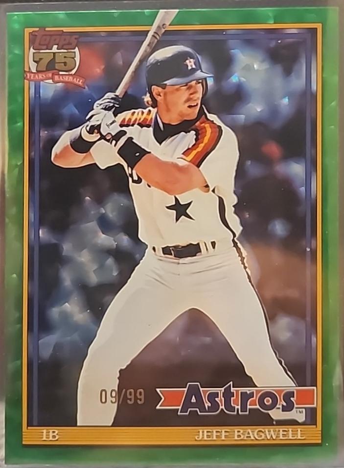 Jeff Bagwell [Green Crackleboard Foil] #T91-17
