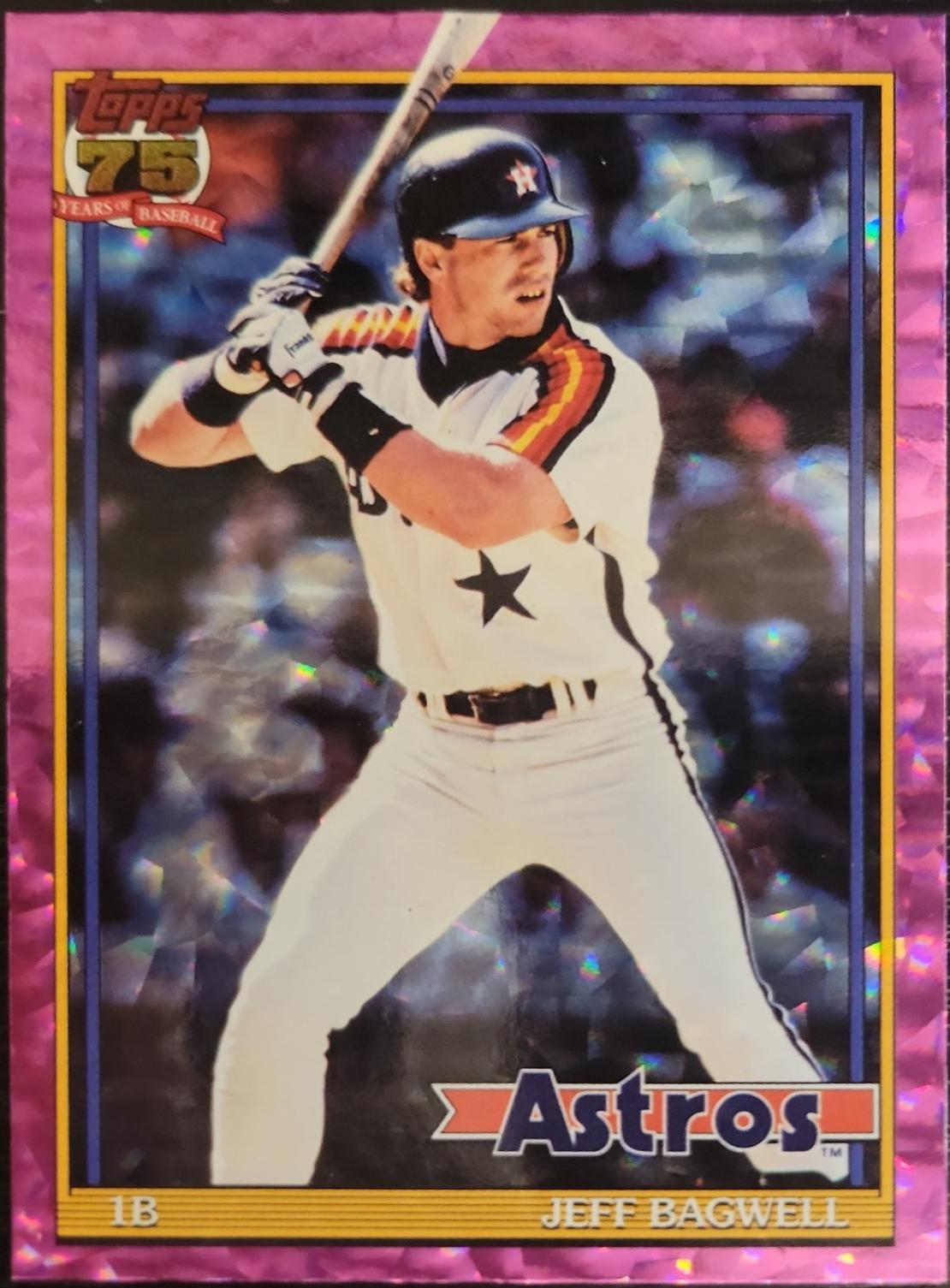Jeff Bagwell [Pink Crackleboard Foil] #T91-17