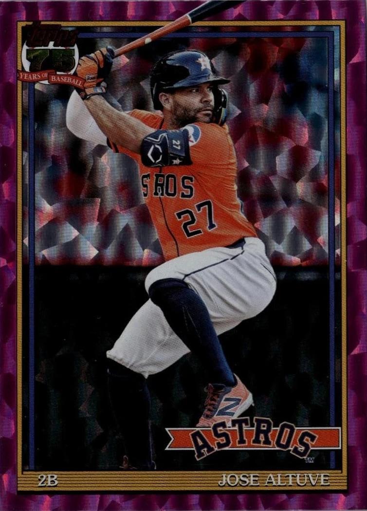 Jose Altuve [Pink Crackleboard Foil] #T91-7