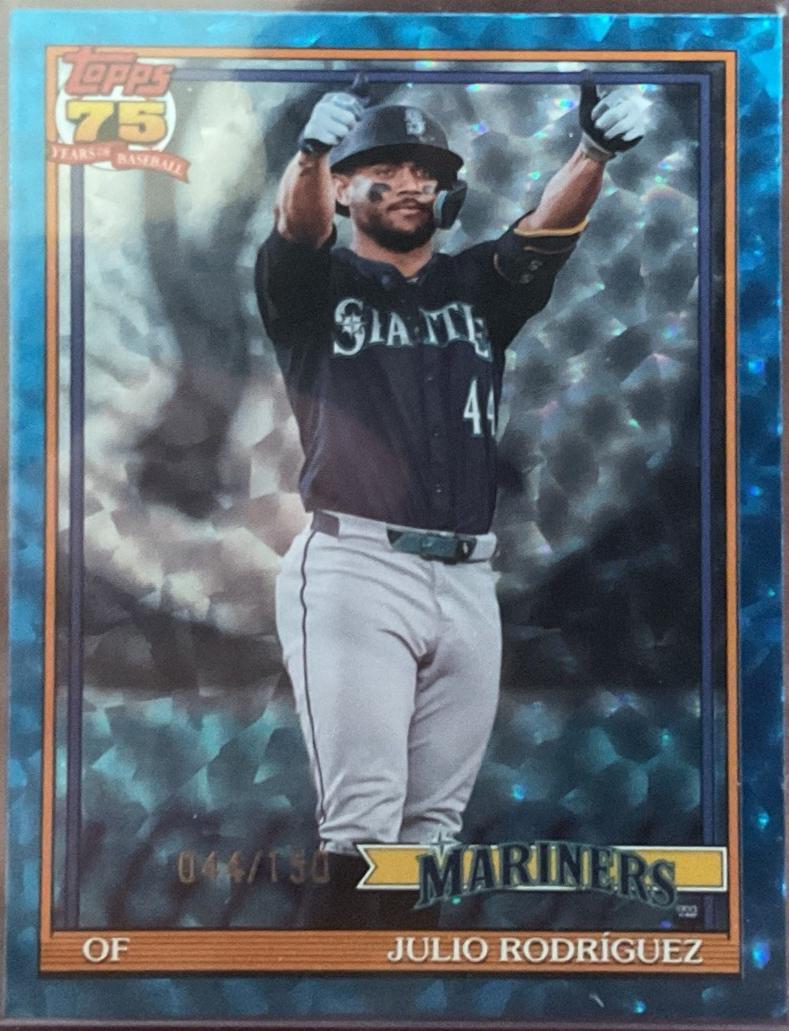Julio Rodriguez [Blue Crackleboard Foil] #T91-39