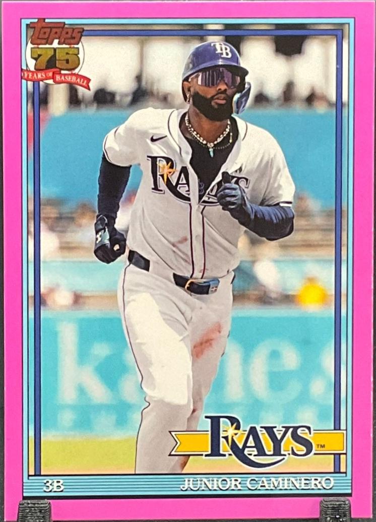 Junior Caminero [Pink Crackleboard Foil] #T91-62