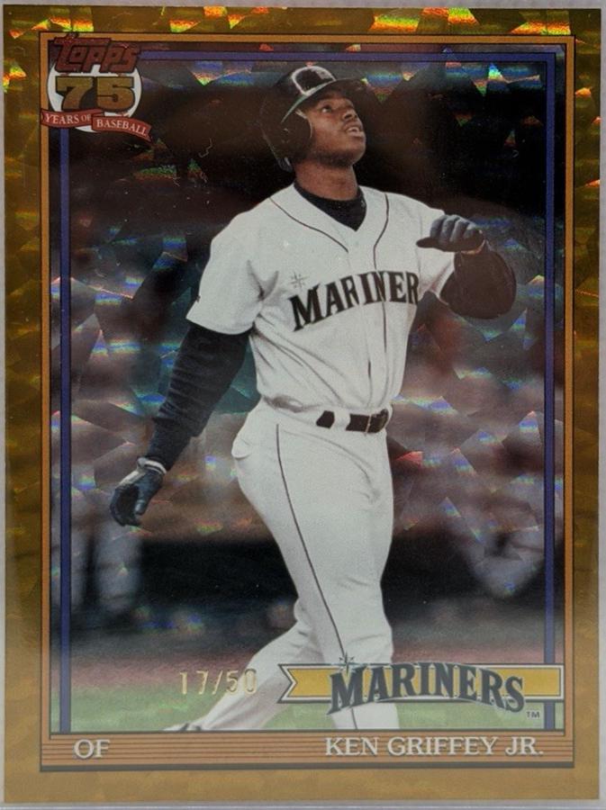 Ken Griffey Jr. [Gold Crackleboard Foil] #T91-45