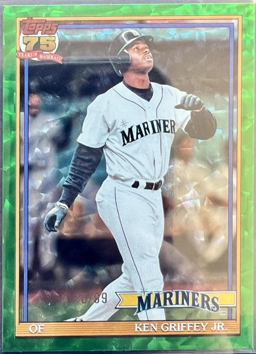 Ken Griffey Jr. [Green Crackleboard Foil] #T91-45