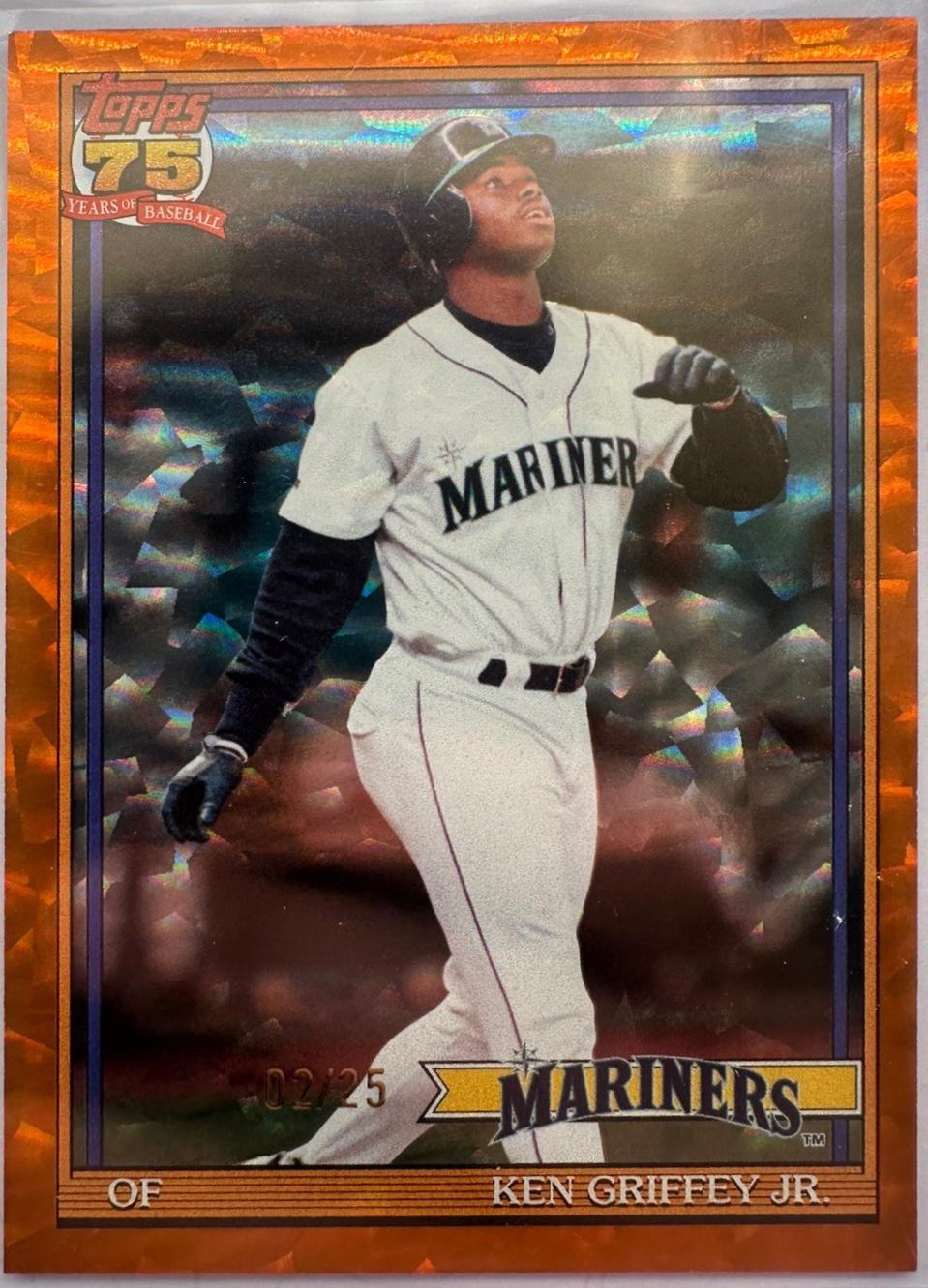 Ken Griffey Jr. [Orange Crackleboard Foil] #T91-45
