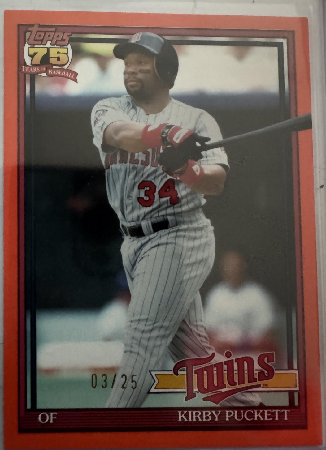 Kirby Puckett [Orange] #T91-94