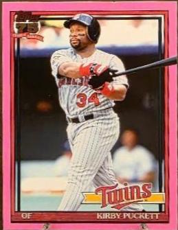 Kirby Puckett [Pink Crackleboard Foil] #T91-94