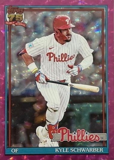 Kyle Schwarber [Pink Crackleboard Foil] #T91-5