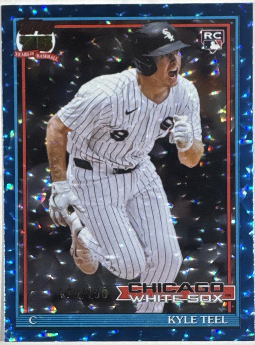 Kyle Teel [Blue Crackleboard Foil] #T91-91