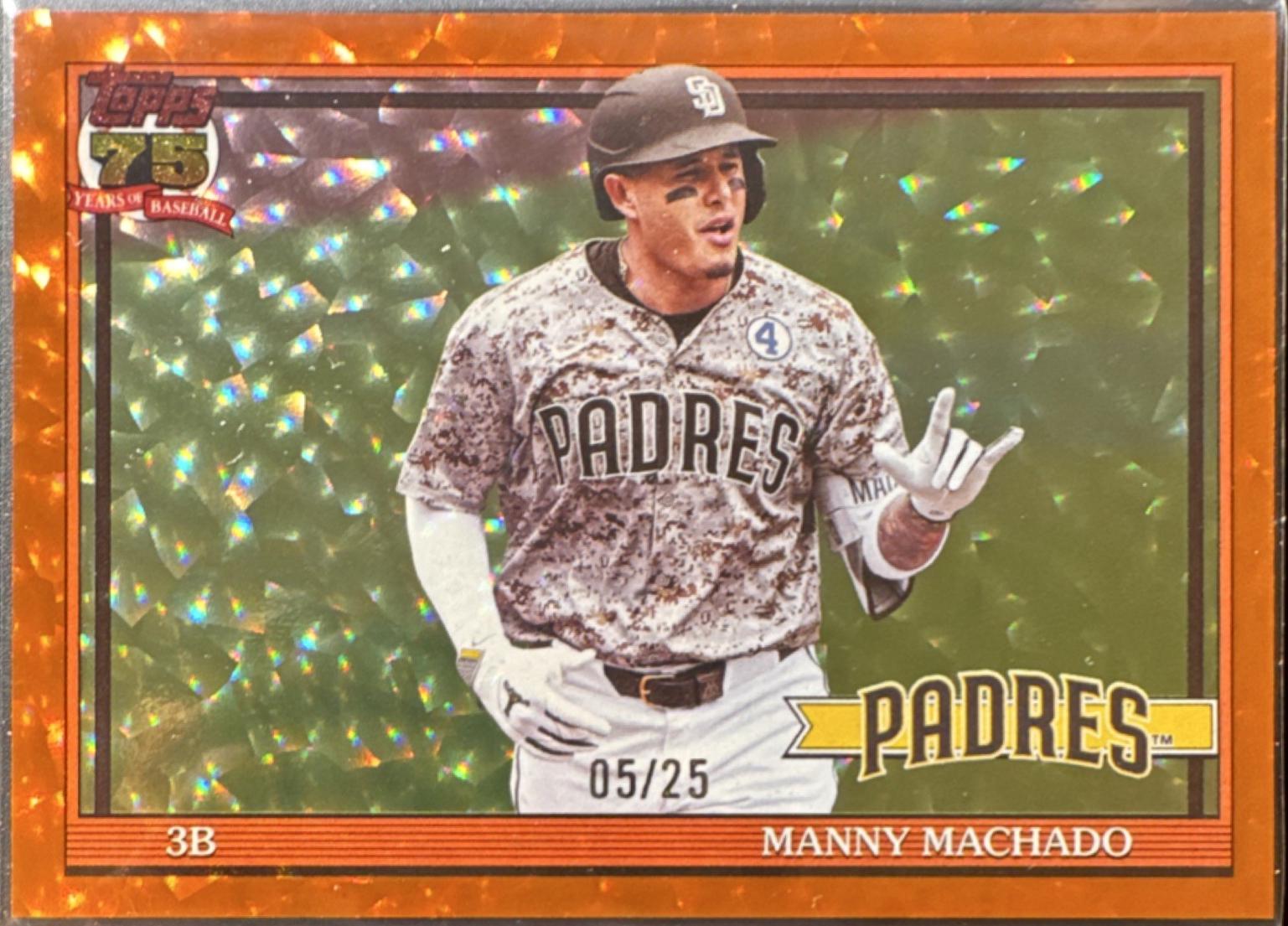 Manny Machado [Orange Crackleboard Foil] #T91-23