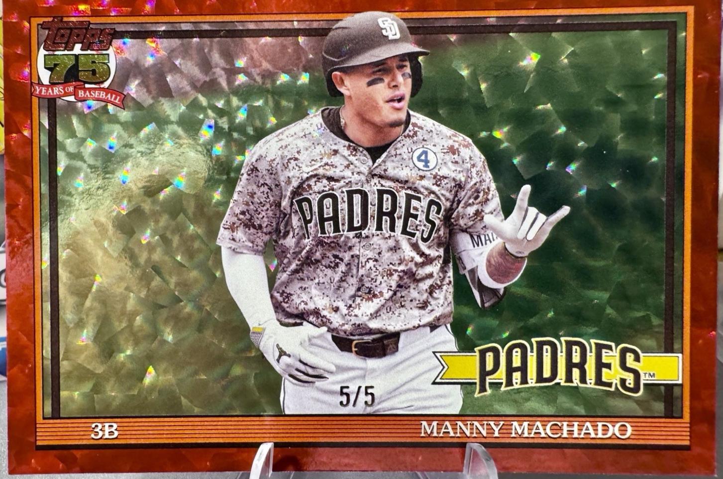 Manny Machado [Red Crackleboard Foil] #T91-23
