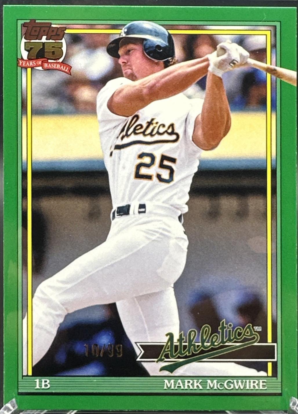 Mark McGwire [Green Crackleboard Foil] #T91-44