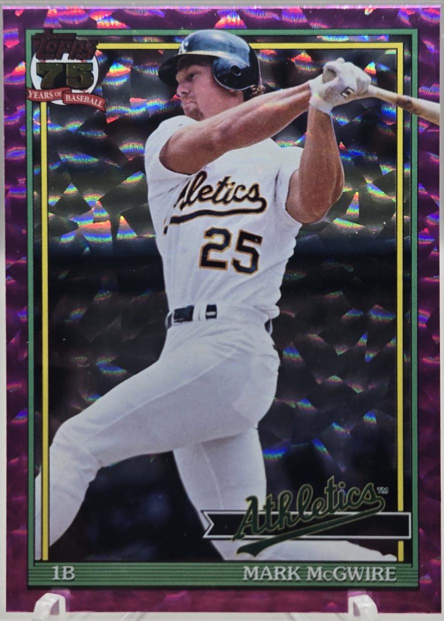 Mark McGwire [Pink Crackleboard Foil] #T91-44