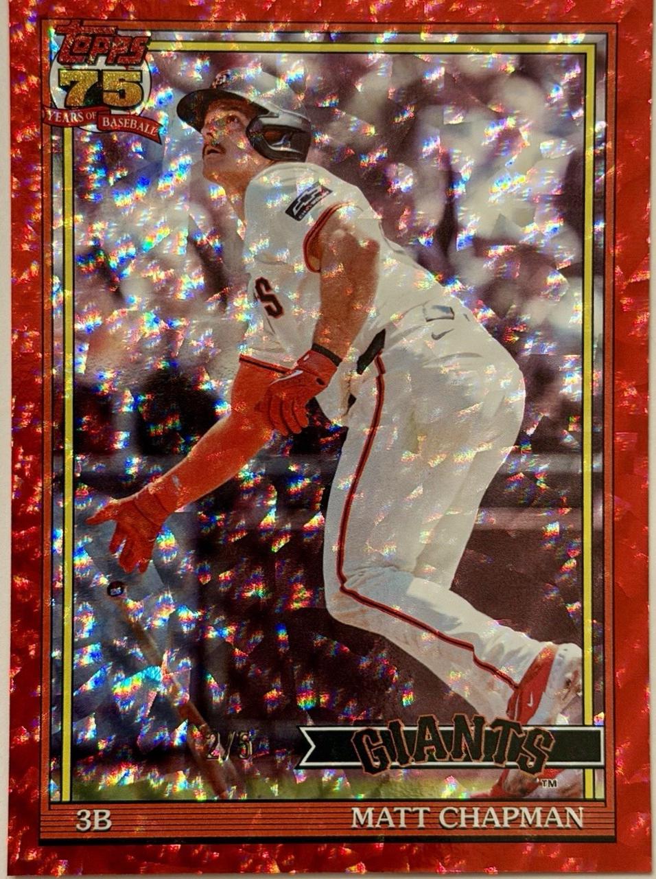 Matt Chapman [Red Crackleboard Foil] #T91-80