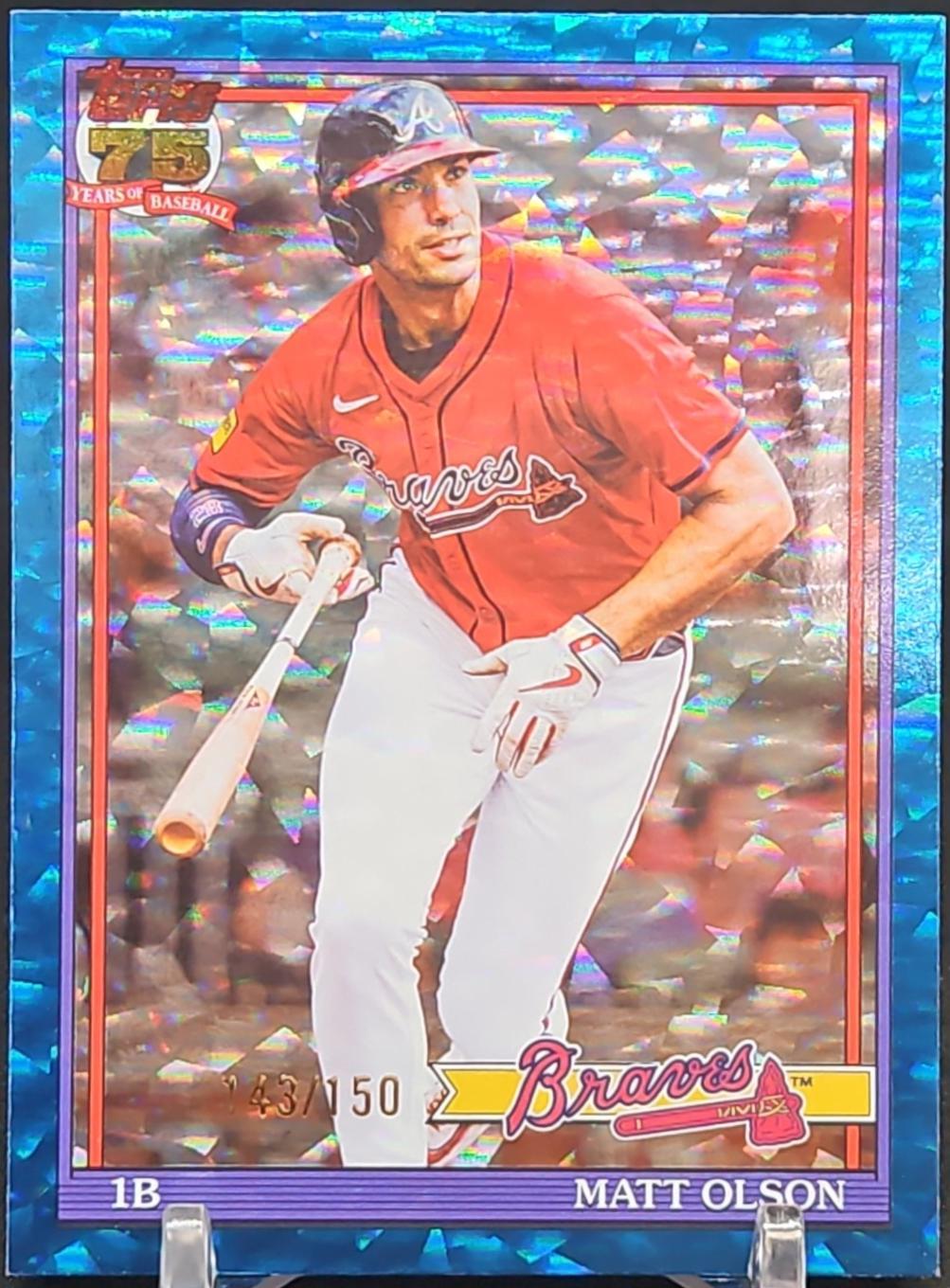 Matt Olson [Blue Crackleboard Foil] #T91-53
