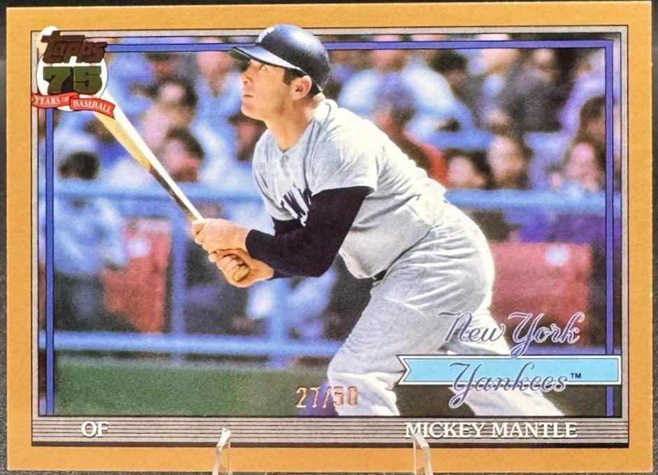 Mickey Mantle [Gold] #T91-48