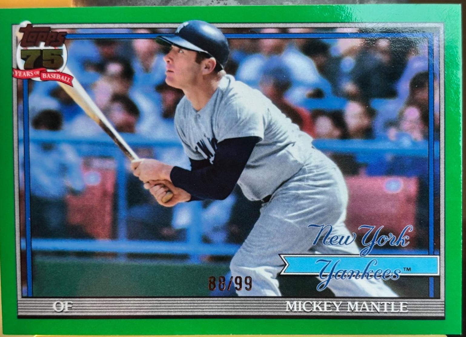 Mickey Mantle [Green] #T91-48