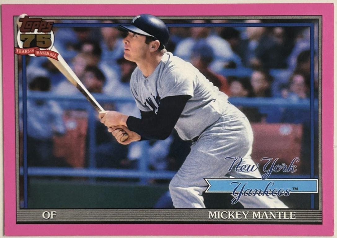 Mickey Mantle [Pink] #T91-48