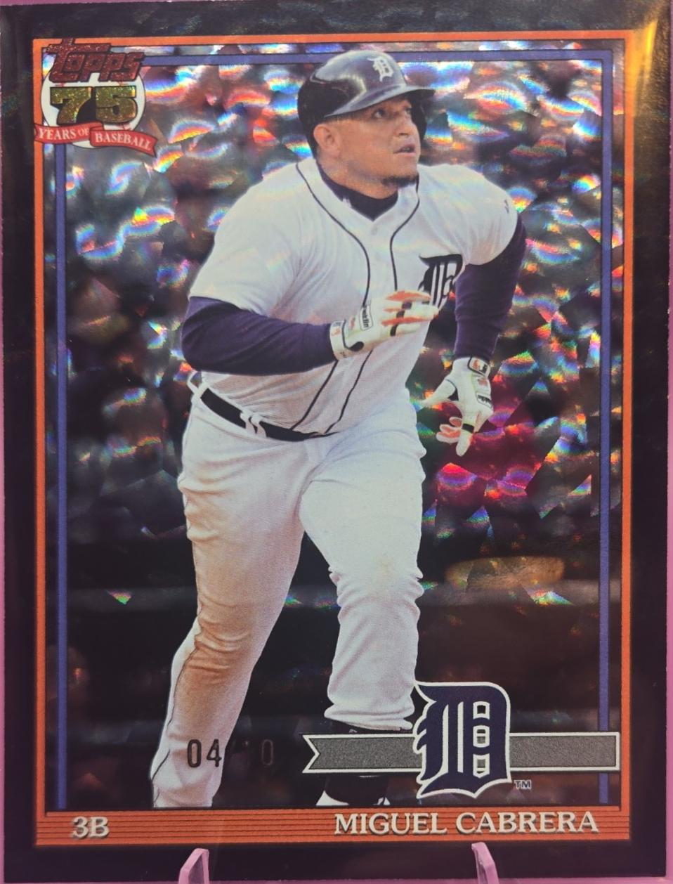 Miguel Cabrera [Black Crackleboard Foil] #T91-47