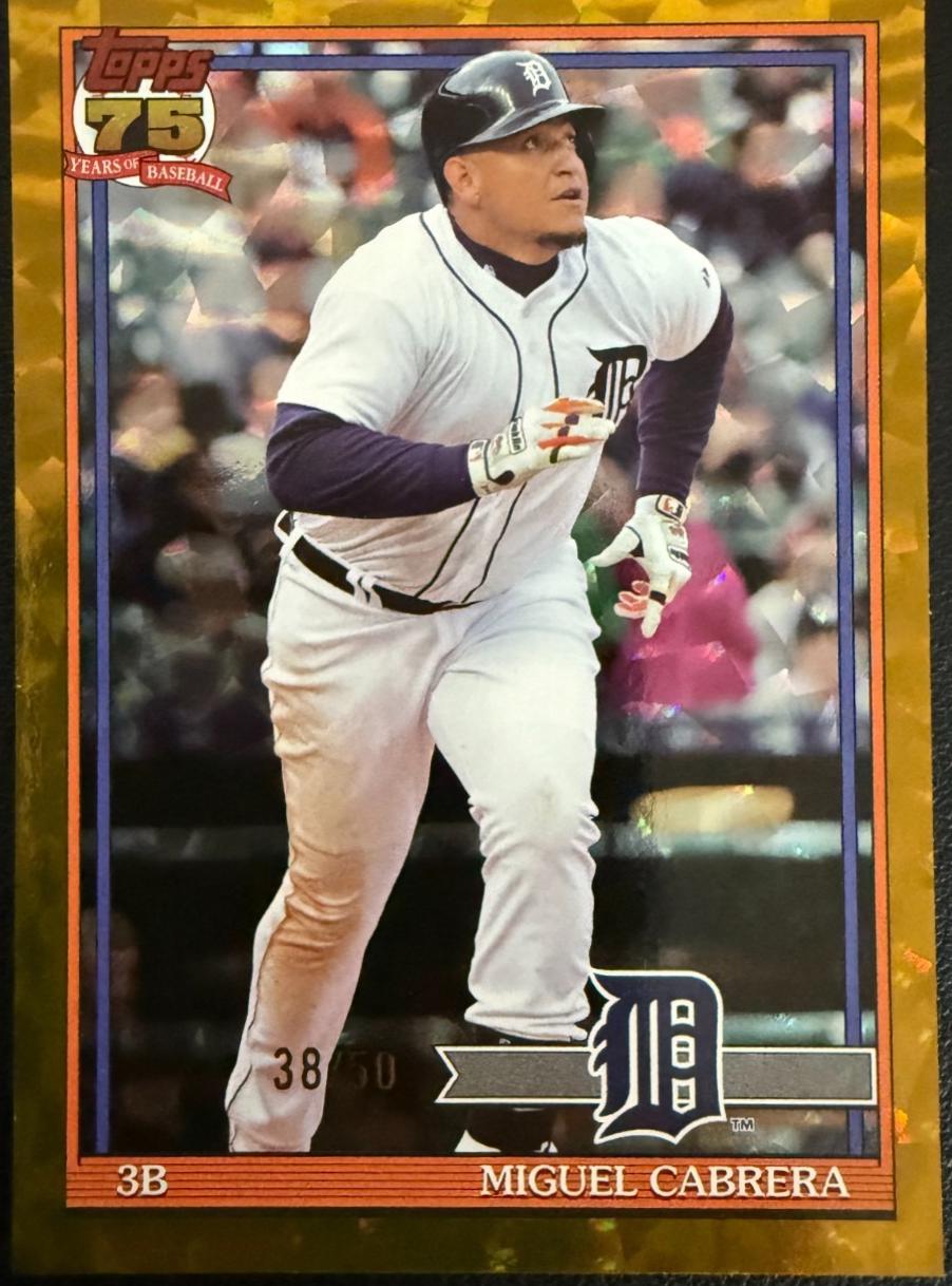 Miguel Cabrera [Gold Crackleboard Foil] #T91-47