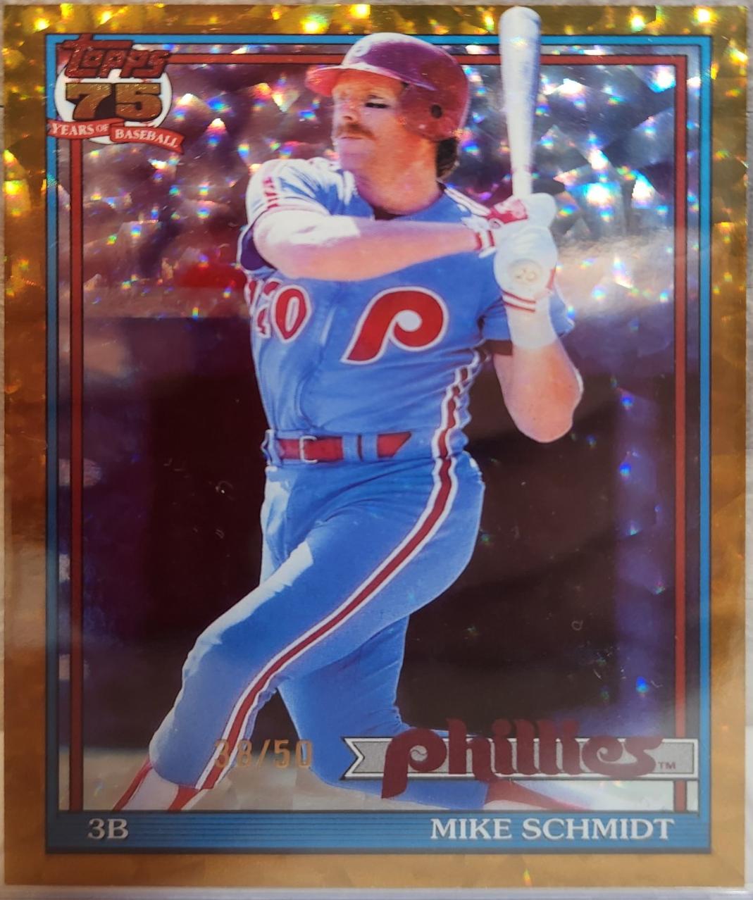 Mike Schmidt [Gold Crackleboard Foil] #T91-72